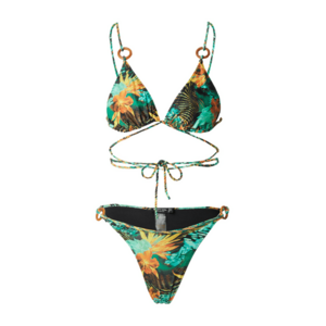 Nasty Gal Bikini türkiz / sárga / zöld / narancs kép