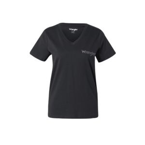 WRANGLER Póló 'V NECK TEE' antracit / fekete kép