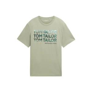 TOM TAILOR Póló smaragd / menta / fenyő / pasztellzöld kép