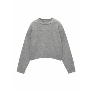 Pull&Bear Pulóver szürke melír kép