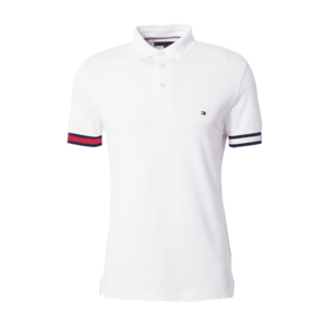 TOMMY HILFIGER Póló sötétkék / kárminvörös / fehér kép