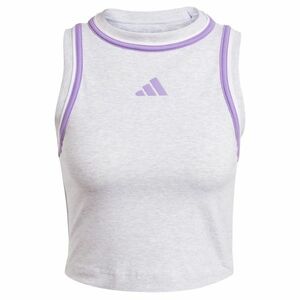 ADIDAS SPORTSWEAR Sport top 'Essentials' világosszürke / levendula kép