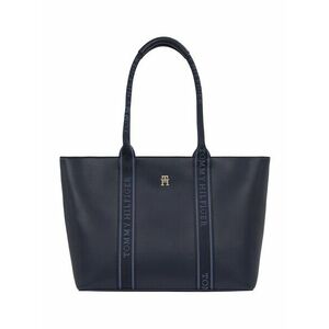 TOMMY HILFIGER Shopper táska kék / tengerészkék / arany kép