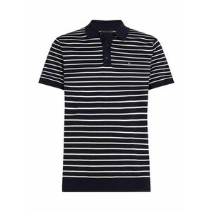 TOMMY HILFIGER Pulóver 'ESSENTIAL' tengerészkék / fehér kép