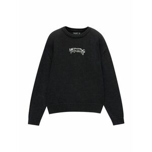 Pull&Bear Pulóver fekete / fehér kép