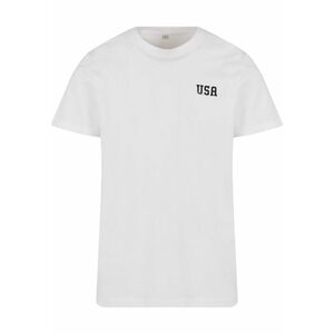 Mister Tee Póló 'USA' fekete / fehér kép