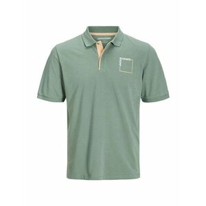 Jack & Jones Plus Póló 'JJVERNER' pasztellzöld / világos narancs / fehér kép