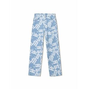 Bershka Farmer kék farmer / piszkosfehér kép