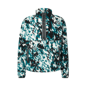 THE NORTH FACE Pulóver 'FLEESKI' zöld / fekete / fehér kép