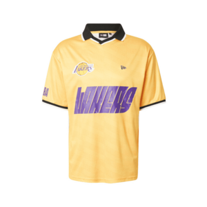 NEW ERA Póló 'NBA LOSLAK' sárga / sötétlila / fekete / fehér kép