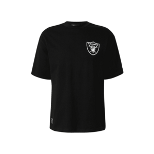 NEW ERA Póló 'NFL LASRAI' szürke / fekete / fehér kép
