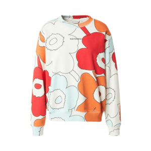 Marimekko Tréning póló 'LEIOT' pasztellkék / narancs / piros / fehér kép