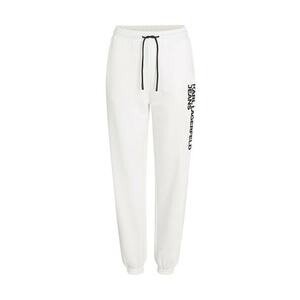 KARL LAGERFELD JEANS Sportnadrágok fekete / fehér kép