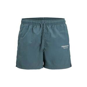 Jack & Jones Plus Rövid fürdőnadrágok 'TNAXOS' galambkék / fehér kép
