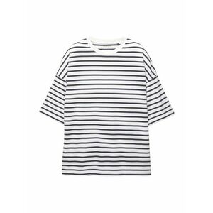 Pull&Bear Póló tengerészkék / fehér kép