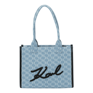Karl Lagerfeld Shopper táska kék farmer / fekete / fehér kép