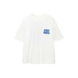 Pull&Bear Póló kék / fehér kép