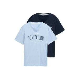 TOM TAILOR Póló tengerészkék / világoskék kép