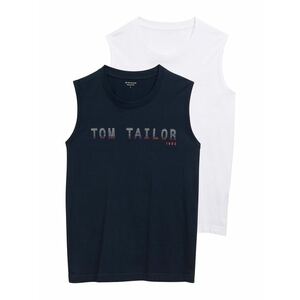 TOM TAILOR Póló sötétkék / piros / fehér kép