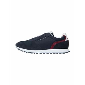 TOMMY HILFIGER Rövid szárú sportcipők tengerészkék / rubinvörös / fehér kép