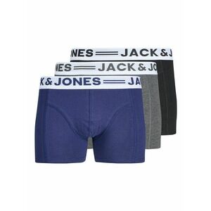 JACK & JONES Boxeralsók 'Sense' sötétkék / sötétszürke / fekete / piszkosfehér kép
