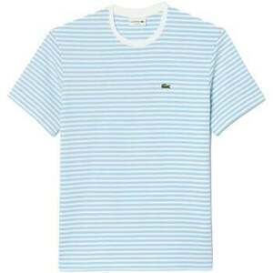 Pólók / Galléros Pólók Lacoste Striped Heavy Cotton T-Shirt White/Blue kép