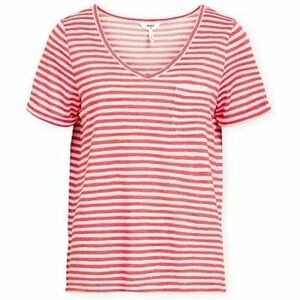 Pulóverek Object Noos Top Tessi Slub - Paradise Pink/White kép