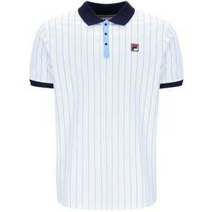 Pólók / Galléros Pólók Fila BB1 Classic Striped Polo Shirt White/ Navy/Vista Blue kép