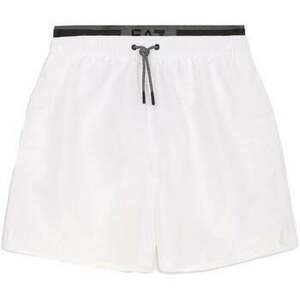 Fürdőruhák Ea7 Emporio Armani Double Waistband Swim Shorts White kép