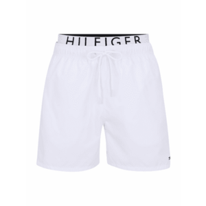 Tommy Hilfiger Underwear Rövid fürdőnadrágok fekete / fehér / piszkosfehér kép