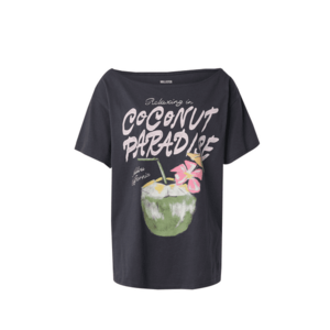 HOLLISTER Póló világoszöld / orgona / fekete / fehér kép
