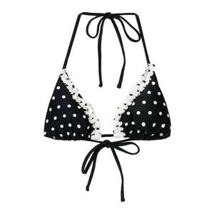 Bershka Bikini felső fekete / fehér kép