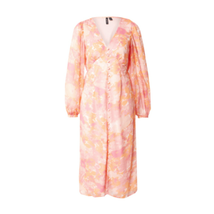 VERO MODA Ruha 'VMSMILLA' mandarin / pitaja / fáradt rózsaszín / fehér kép