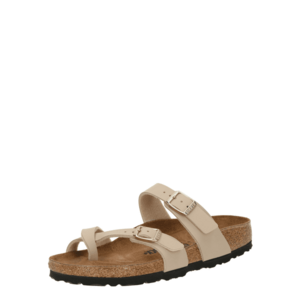 BIRKENSTOCK Ujjelválasztó-pántos szandál bézs kép