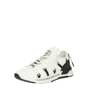 Versace Jeans Couture Rövid szárú sportcipők 'FONDO DYNAMIC' sötét bézs / fekete / fehér kép