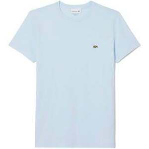 Pólók / Galléros Pólók Lacoste Cotton Pima Crew Neck T-Shirt Light Blue kép
