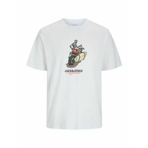 Jack & Jones Plus Póló 'JORSkull Coast' homok / olíva / világospiros / fehér kép