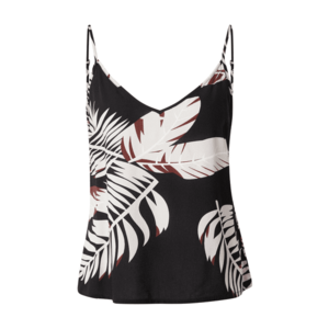 VERO MODA Top 'VMEASY JOY' testszínű / rozsdabarna / fekete / fehér kép