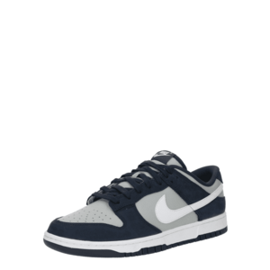 Nike Sportswear Rövid szárú sportcipők 'DUNK' tengerészkék / szürke / fehér kép
