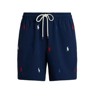 Polo Ralph Lauren Rövid fürdőnadrágok 'TRAVELER' tengerészkék / piros / fehér kép
