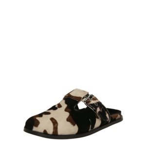 TOPSHOP Papucs 'Annie' barna / fekete / fehér kép
