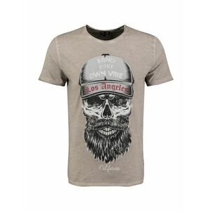 Key Largo Póló 'Beard' szürke / taupe / sötétvörös / fekete kép