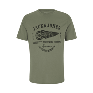 Jack & Jones Plus Póló 'JPRBLUROBAR' olíva / fekete kép