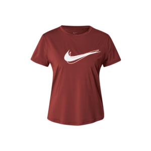 NIKE Funkcionális felső 'ONE SWSH' narancs / sötétvörös / fehér kép