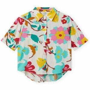 Blúzok Compania Fantastica COMPAÑIA FANTÁSTICA Shirt 11106 - Flowers 6 kép