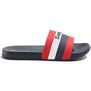 strandpapucsok Sergio Tacchini San Remo Stripe Slides Navy/Red/White kép
