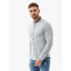Ombre Clothing Érdekes szürke ing K542 kép
