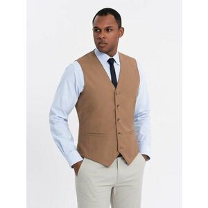 Ombre Clothing Trendi karamell színű mellény V1 BLZV-0112 kép