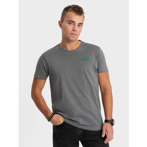 Ombre Clothing Egyedi szürke póló címkével V1 TSCT-0151 kép