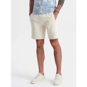 Ombre Clothing Krém sínű melegítő bermuda V12 SRSK-0139 kép